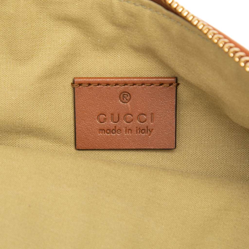 Gucci Canvas Interlocking G Web Clutch Brown Canvas Good condition - Box View