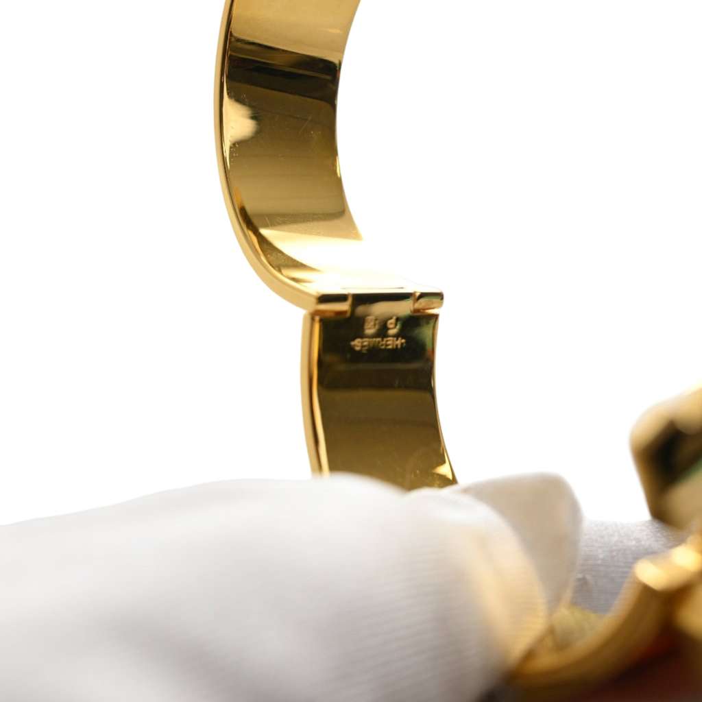 Hermès Enamel Clic Clac H Bracelet PM Orange Good condition - Box View