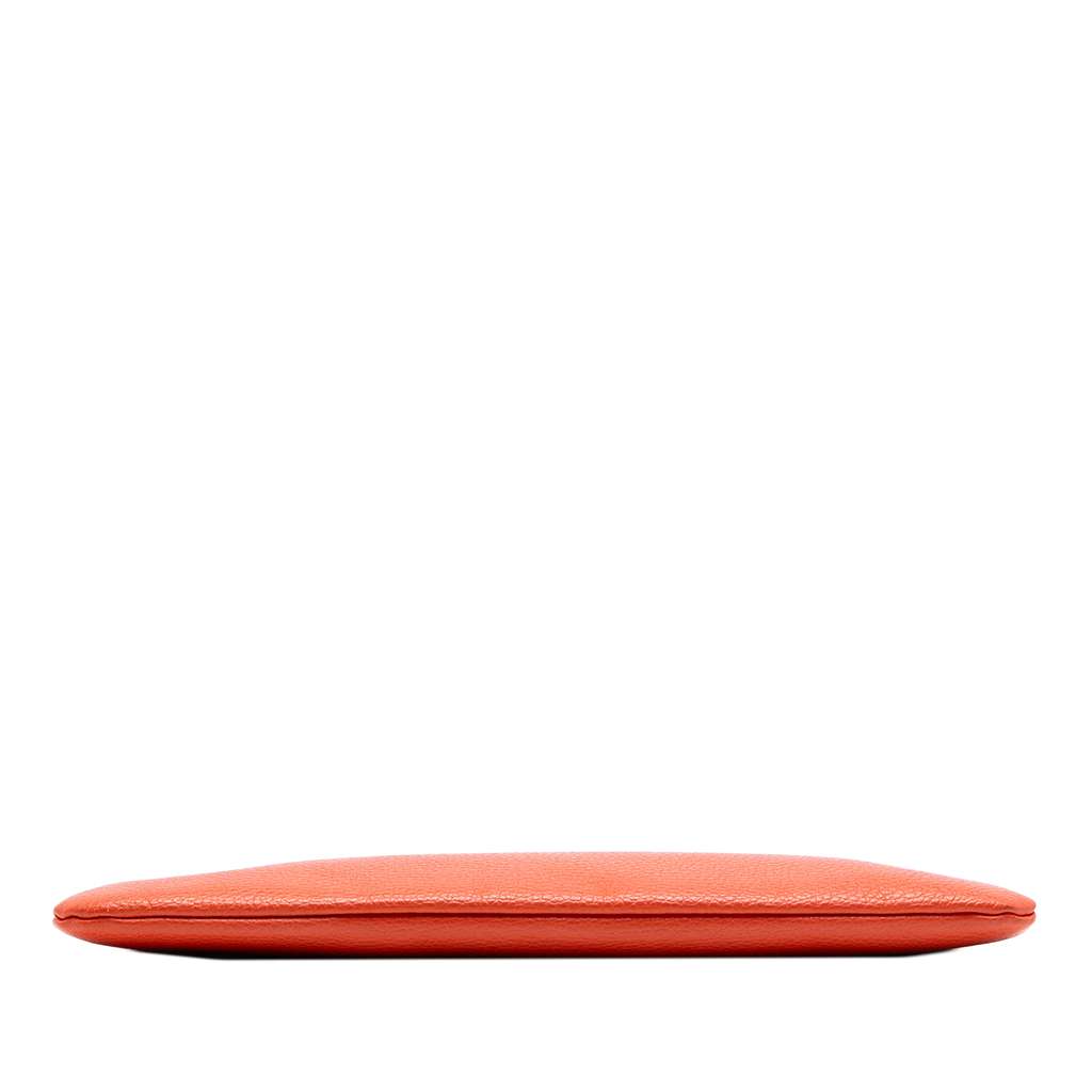 Gucci Calfskin Bamboo Tassel Clutch Orange Leather Good condition - Inside View