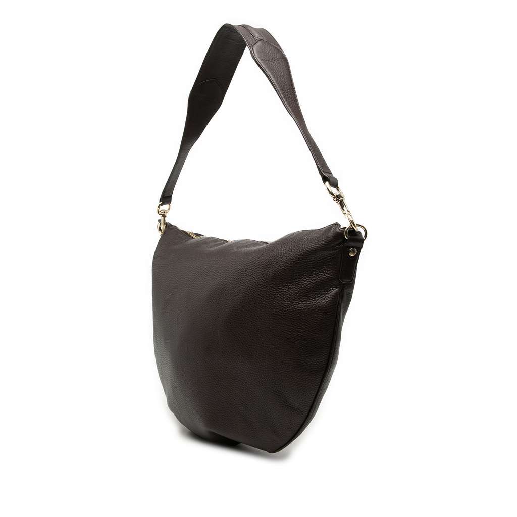 Gucci Calfskin Half Moon Hobo Brown Leather Good condition - Back View
