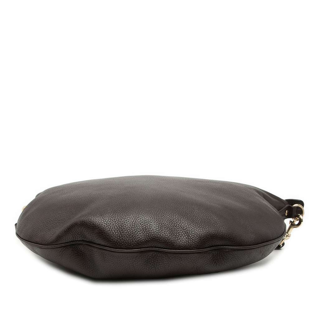 Gucci Calfskin Half Moon Hobo Brown Leather Good condition - Inside View