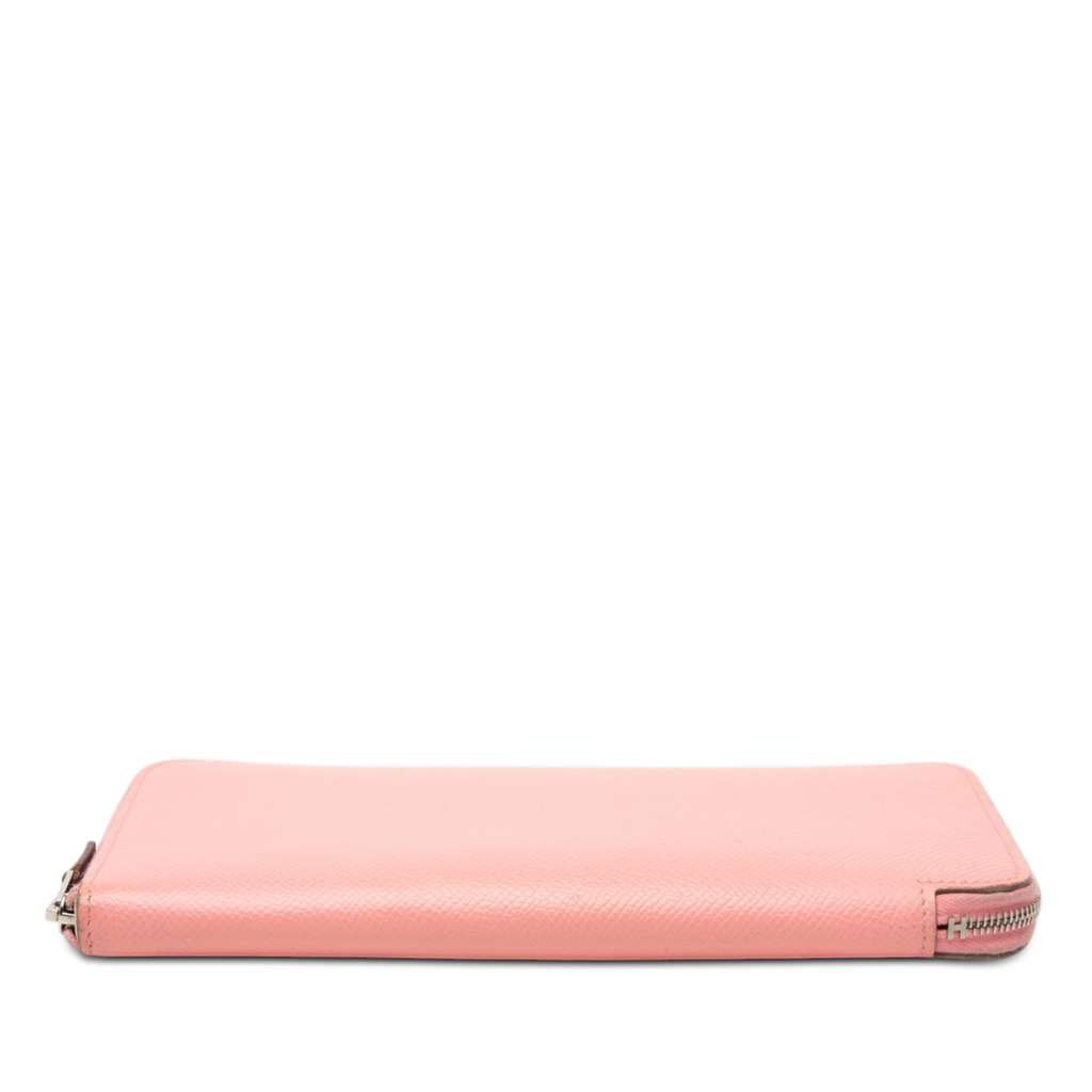 Hermès Epsom Silk'In Classique Long Wallet Pink Leather Good condition - Inside View