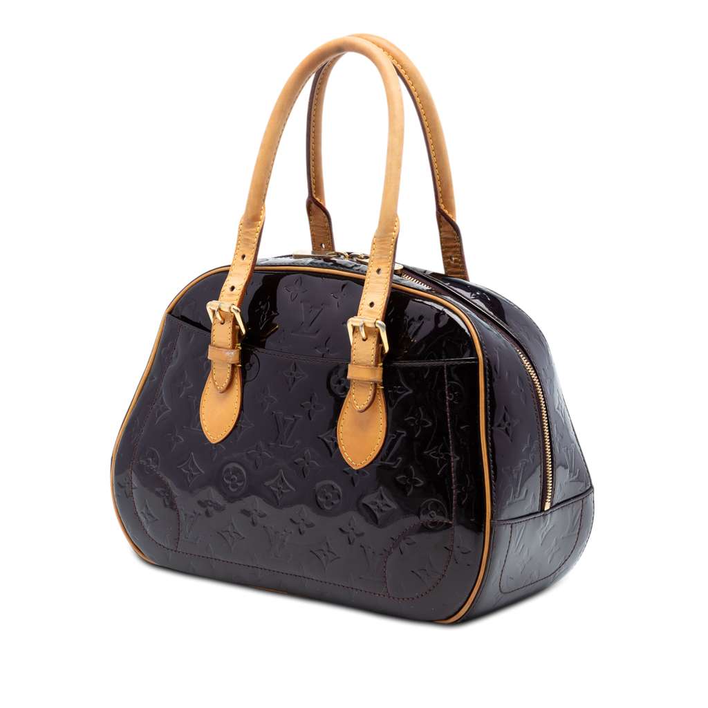 Louis Vuitton Monogram Vernis Summit Drive Purple Leather Good condition - Back View