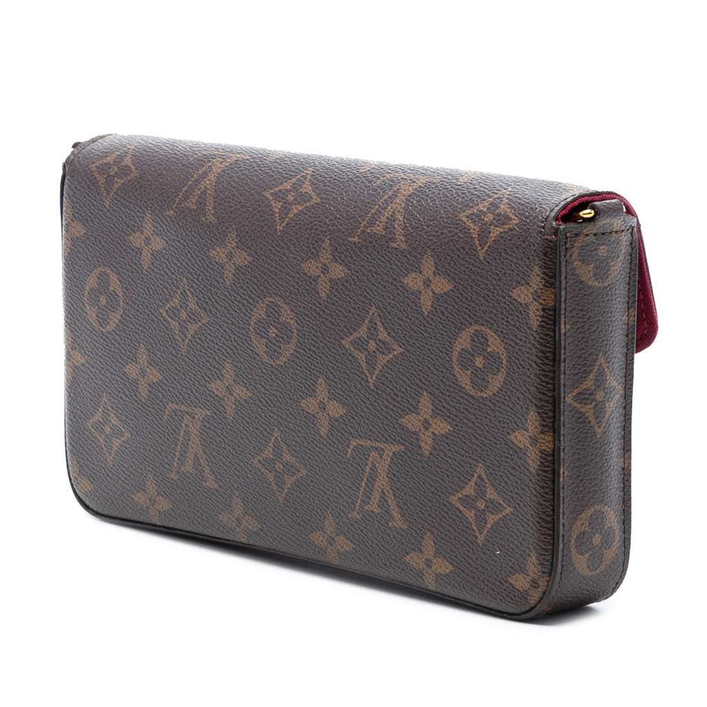 Louis Vuitton Monogram Pochette Felicie Brown Good condition - Back View