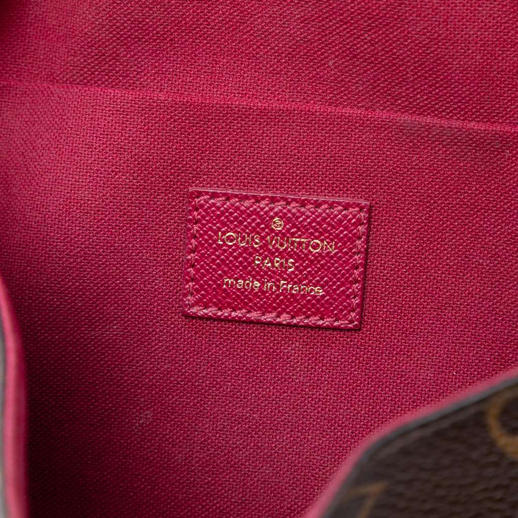 Louis Vuitton Monogram Pochette Felicie Brown Good condition - Box View