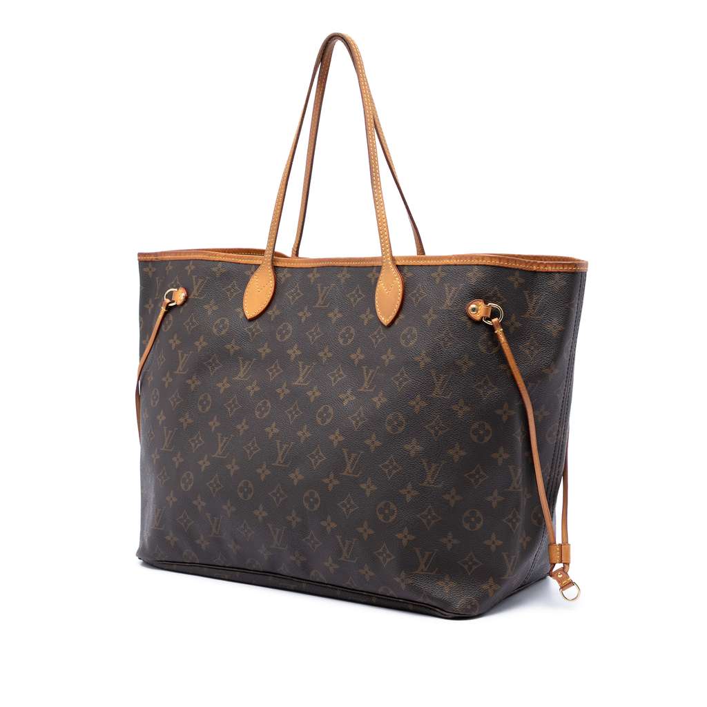 Louis Vuitton Monogram Neverfull GM Brown Good condition - Back View