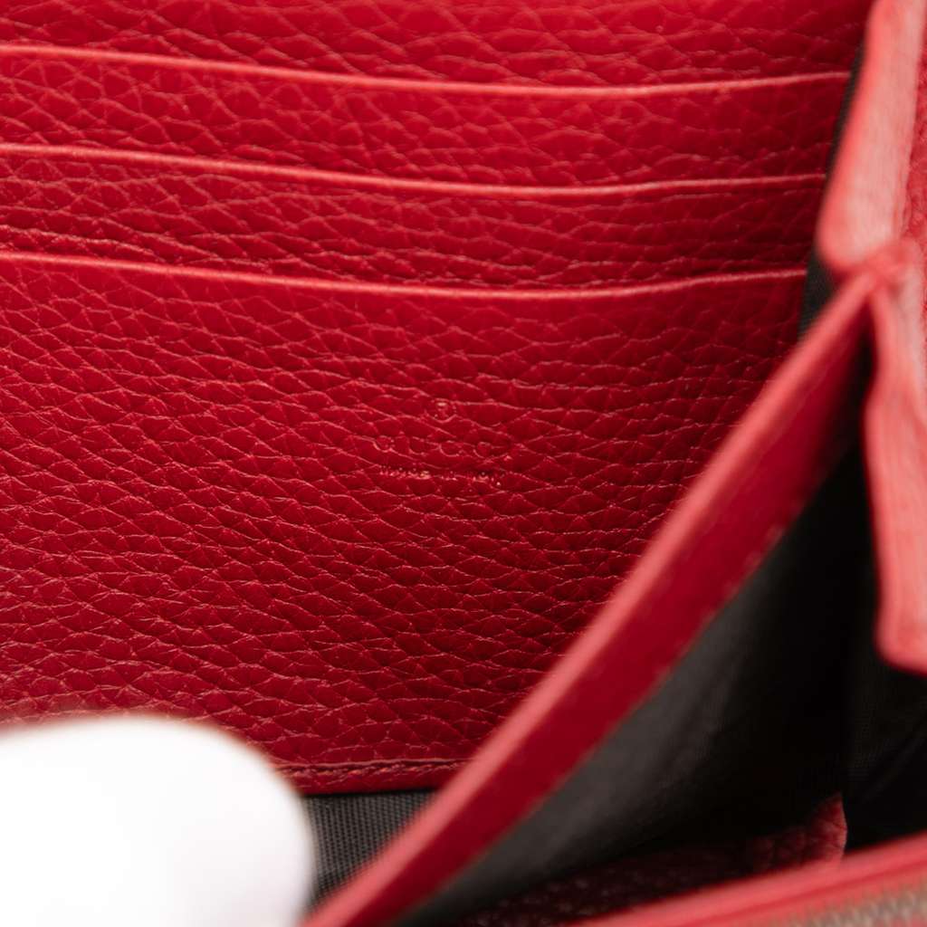 Gucci GG Marmont Leather Wallet on Chain Red Leather Good condition - Box View
