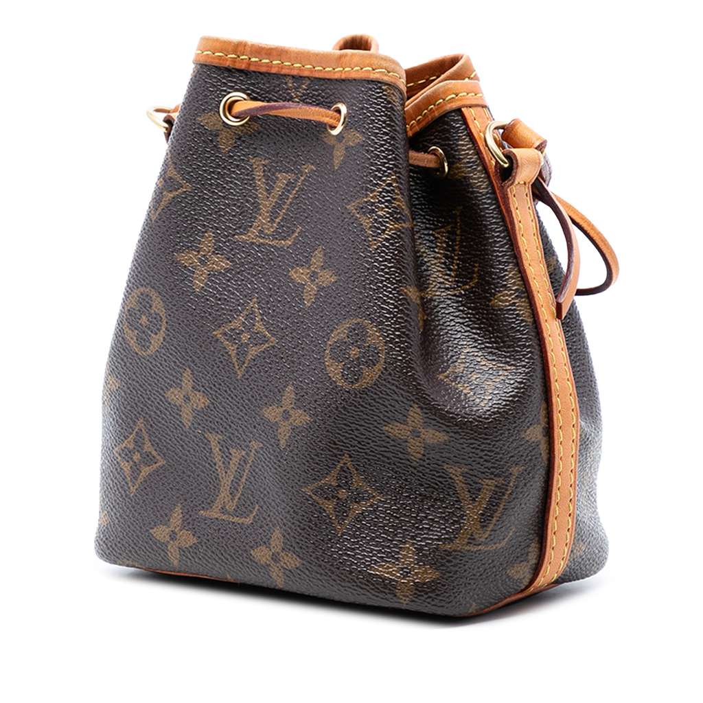 Louis Vuitton Monogram Nano Noe Brown Good condition - Back View