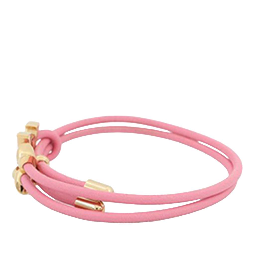 Louis Vuitton Leather LV Bloom Bracelet Pink Leather Good condition - Back View