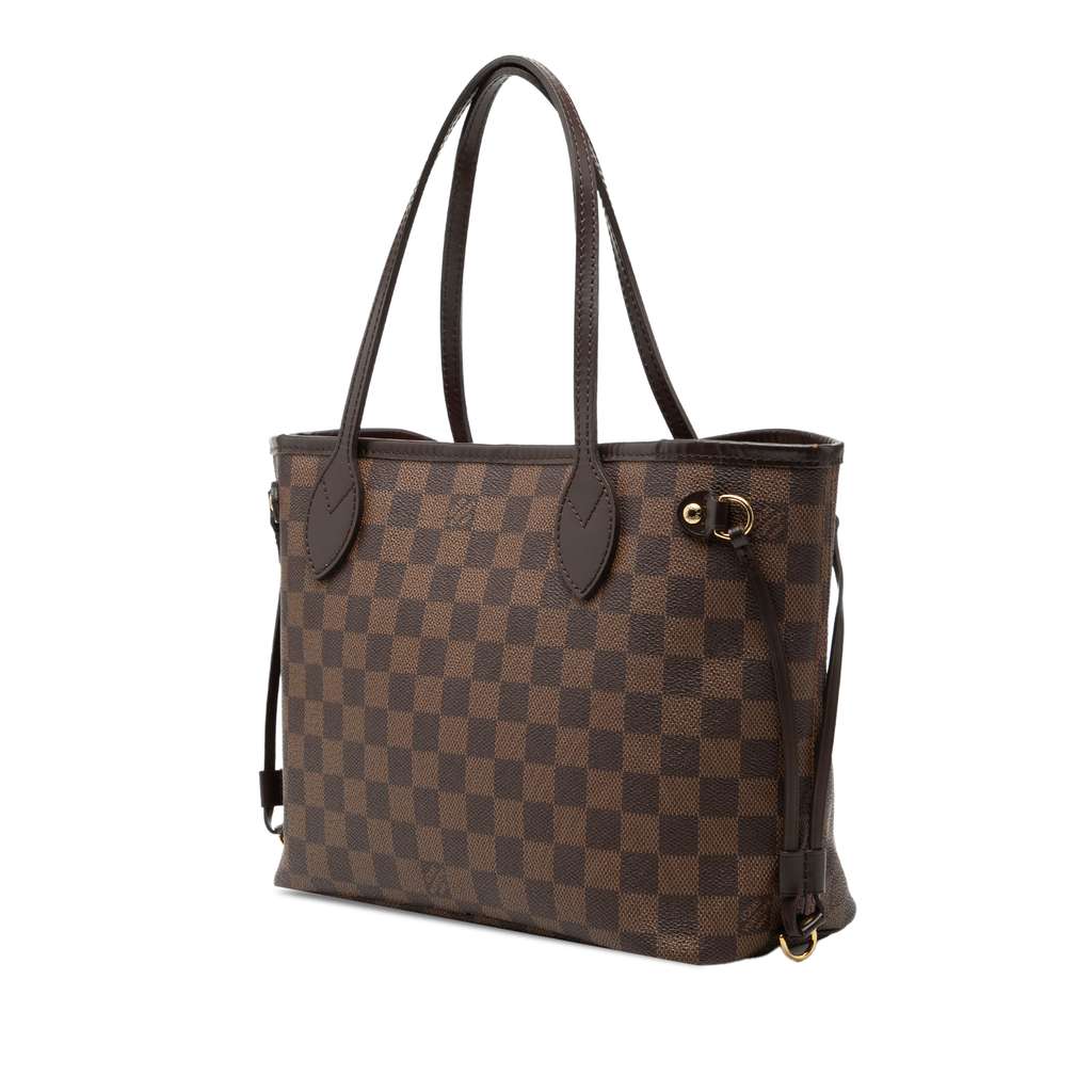 Louis Vuitton Damier Ebene Neverfull PM Brown Good condition - Back View