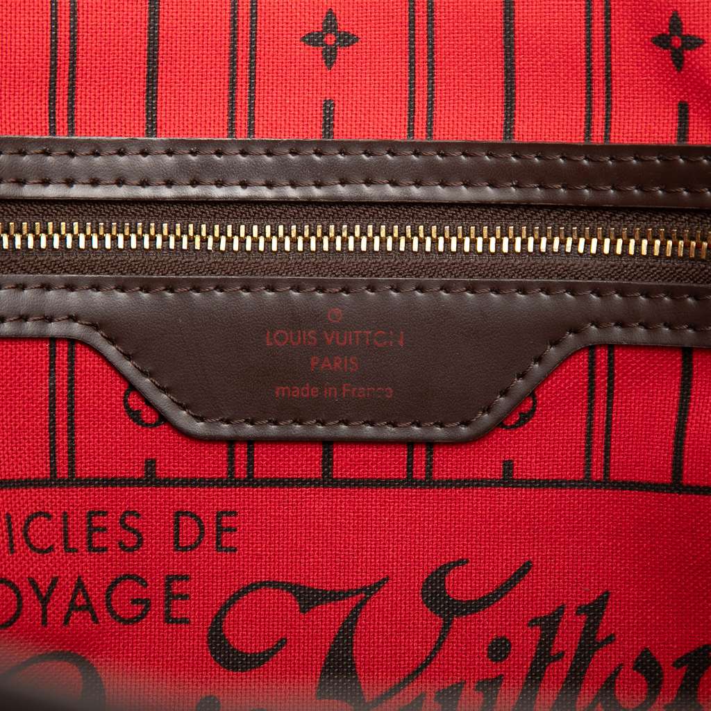 Louis Vuitton Damier Ebene Neverfull PM Brown Good condition - Box View