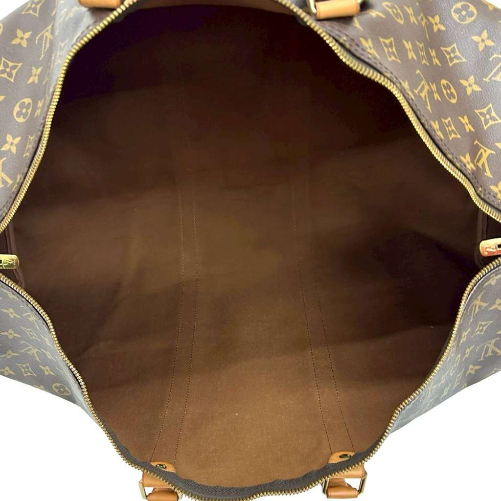 Louis Vuitton Monogram Keepall Bandouliere 60 Brown Good condition - Model View