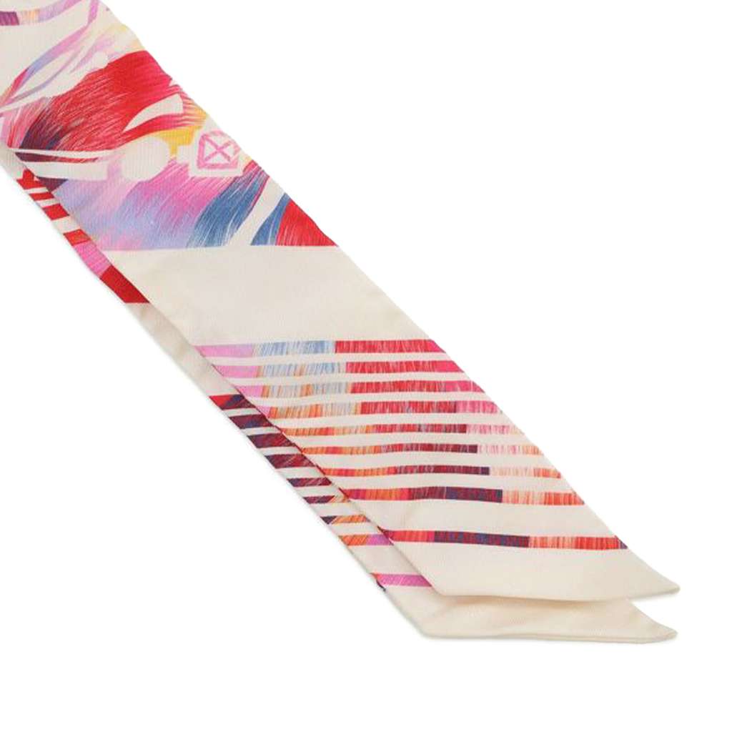 Hermès Ex Libris Marble Twilly Silk MultiColor Silk Very good condition - Model View