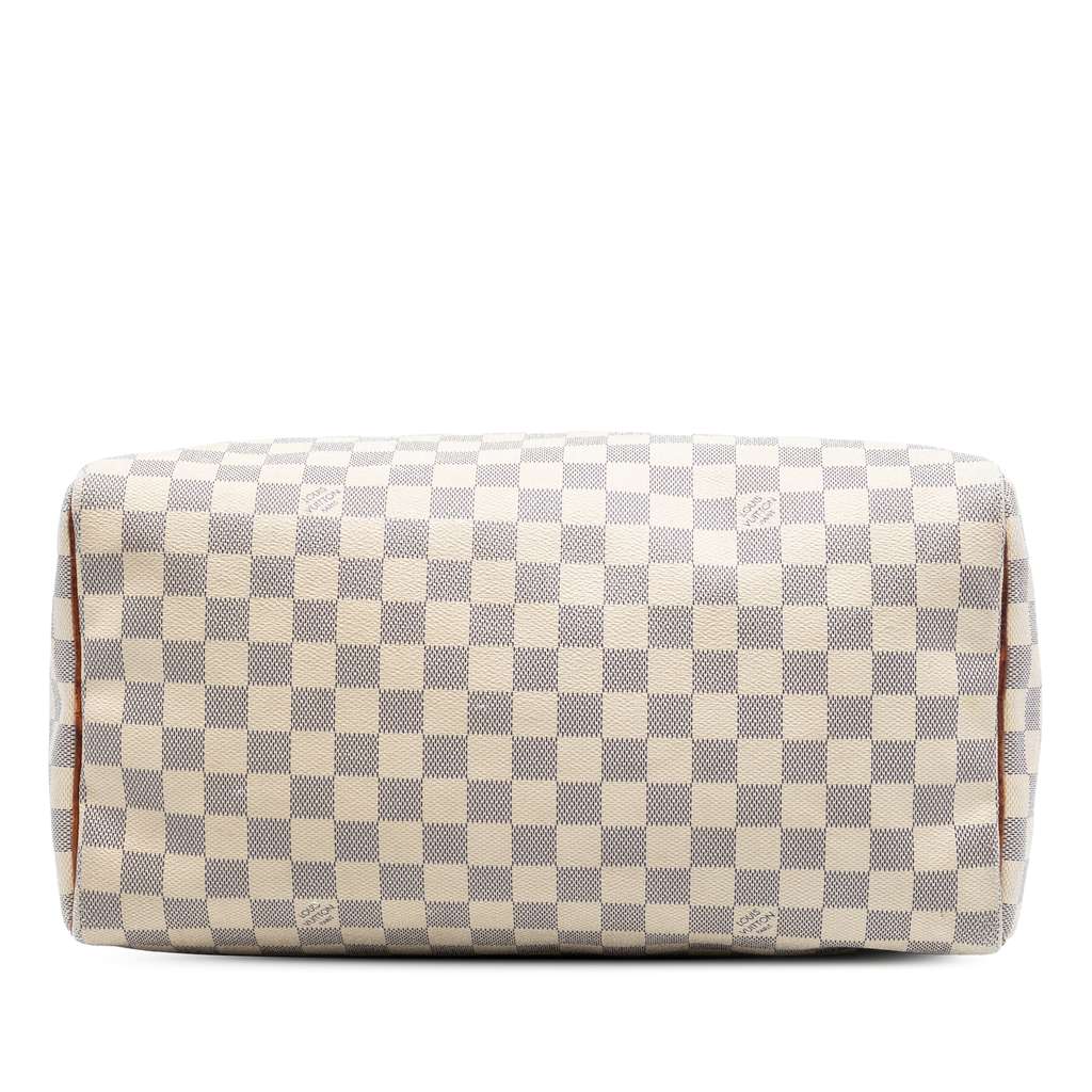 Louis Vuitton Damier Azur Speedy 35 White Good condition - Inside View