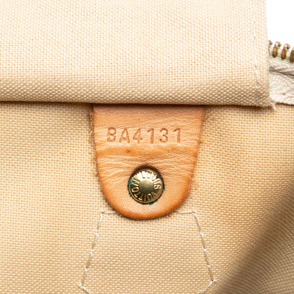 Louis Vuitton Damier Azur Speedy 35 White Good condition - Box View