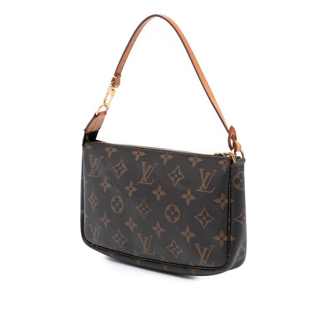 Louis Vuitton Monogram Pochette Accessoires Brown Good condition - Back View