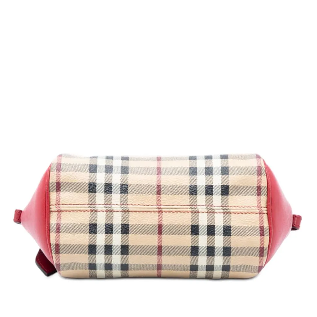 Burberry Mini Haymarket Check Coated Canvas Blaze Crossbody Beige Very good - Inside View