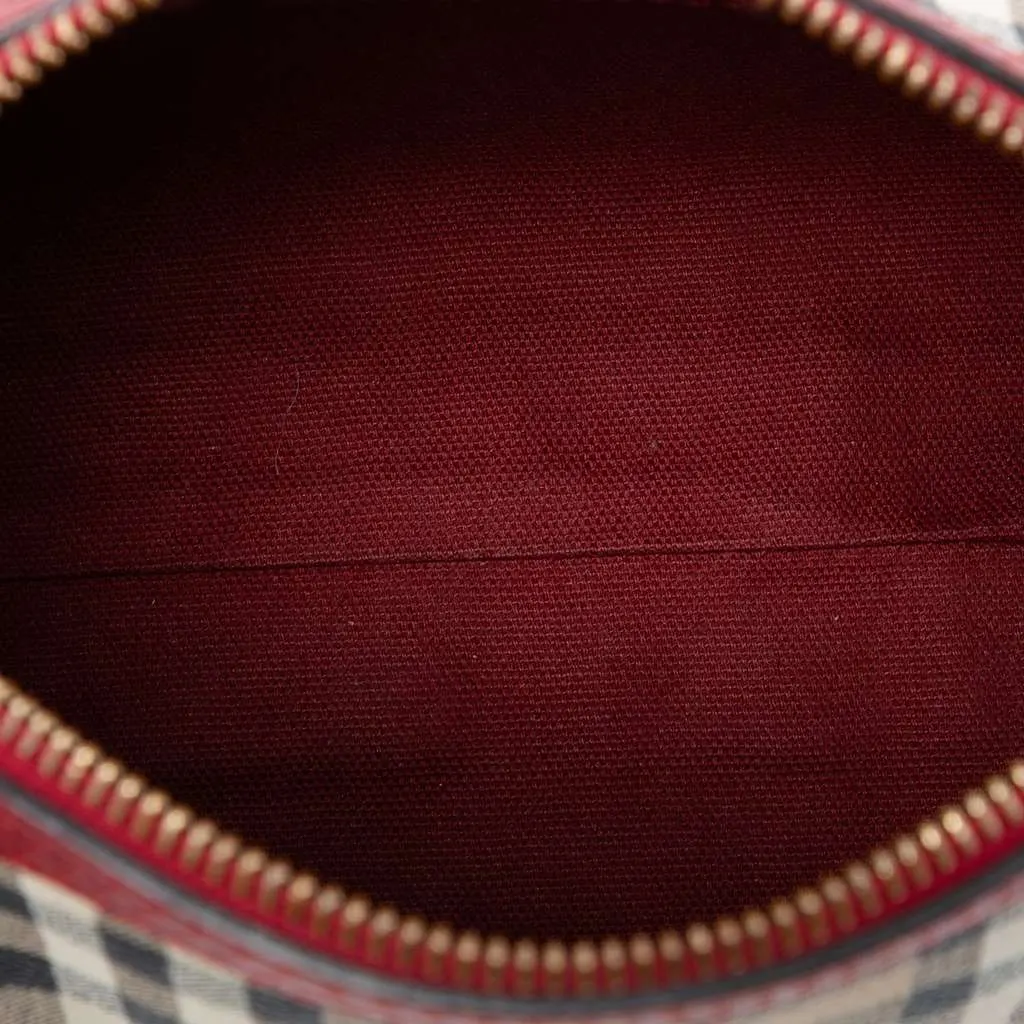 Burberry Mini Haymarket Check Coated Canvas Blaze Crossbody Beige Very good - Model View