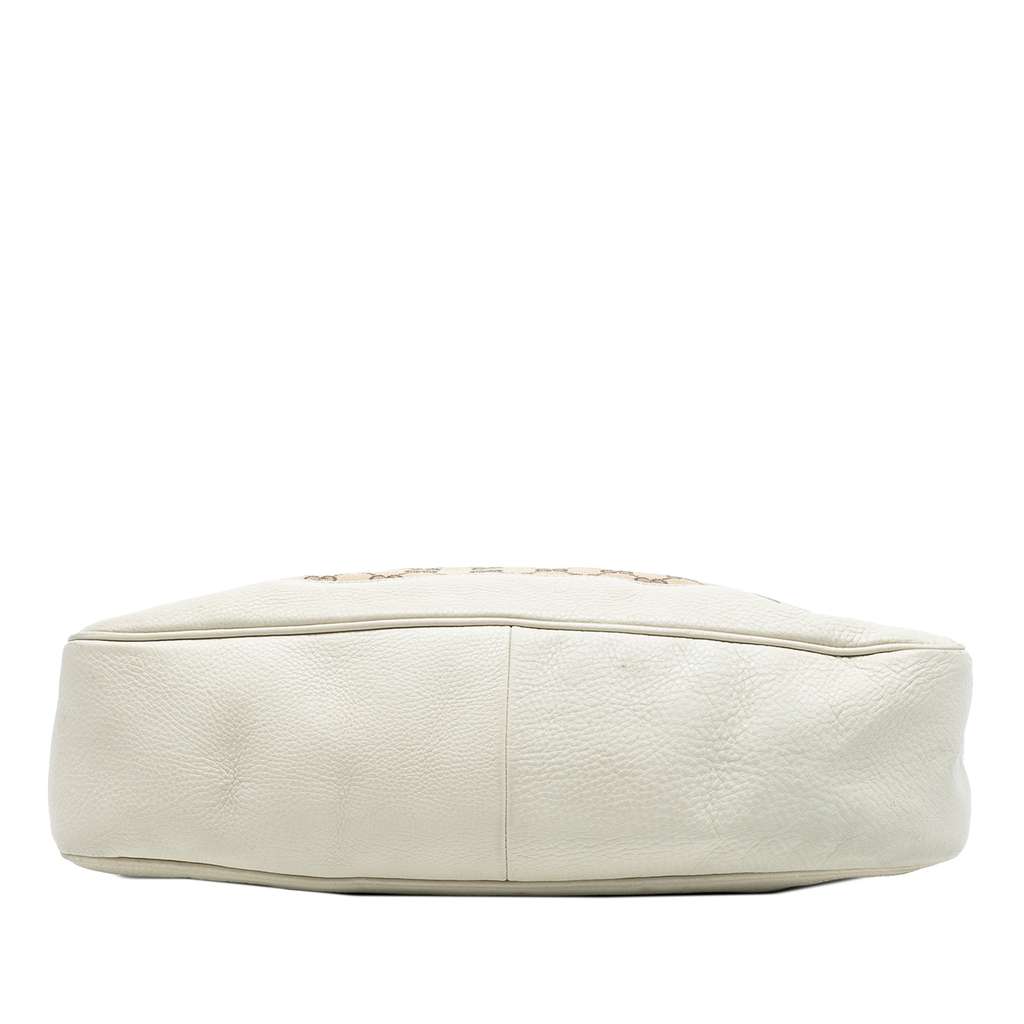 Gucci GG Canvas Bamboo Diana Satchel Beige Good condition - Inside View