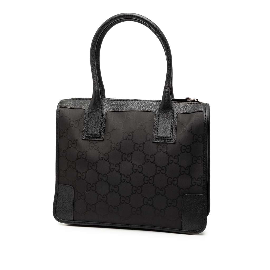 Gucci GG Nylon Tote Black Good condition - Back View