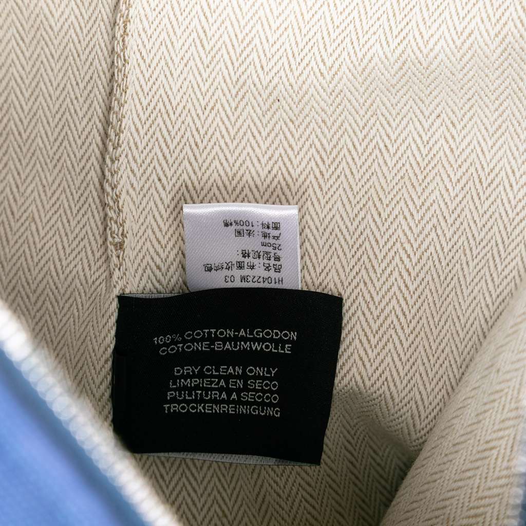 Hermès Large Toile Bride A Brac Case Blue Canvas Good condition - Box View