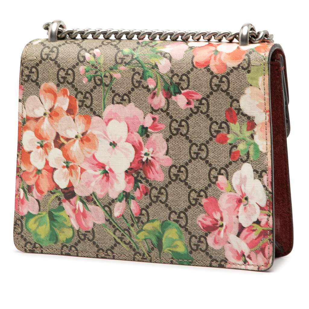 Gucci Small GG Supreme Blooms Dionysus Crossbody Beige Good condition - Back View