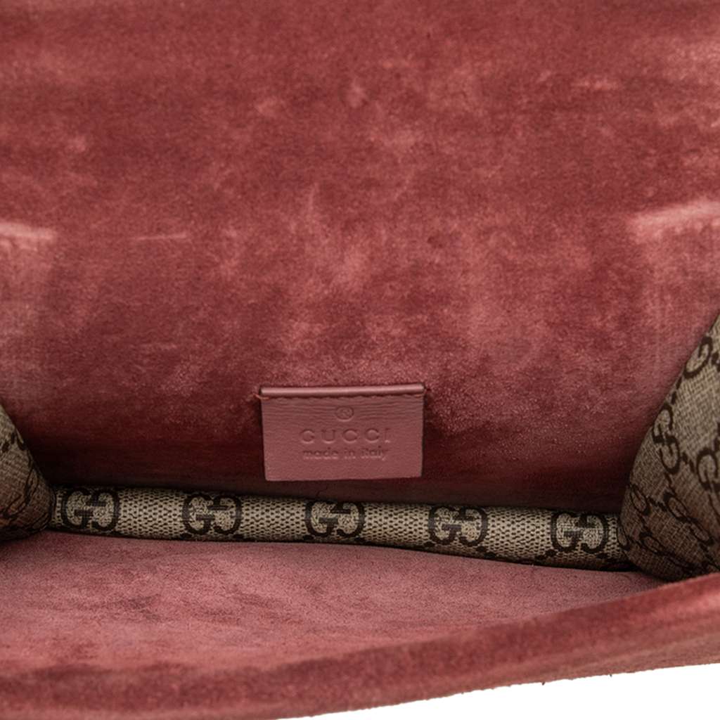 Gucci Small GG Supreme Blooms Dionysus Crossbody Beige Good condition - Model View