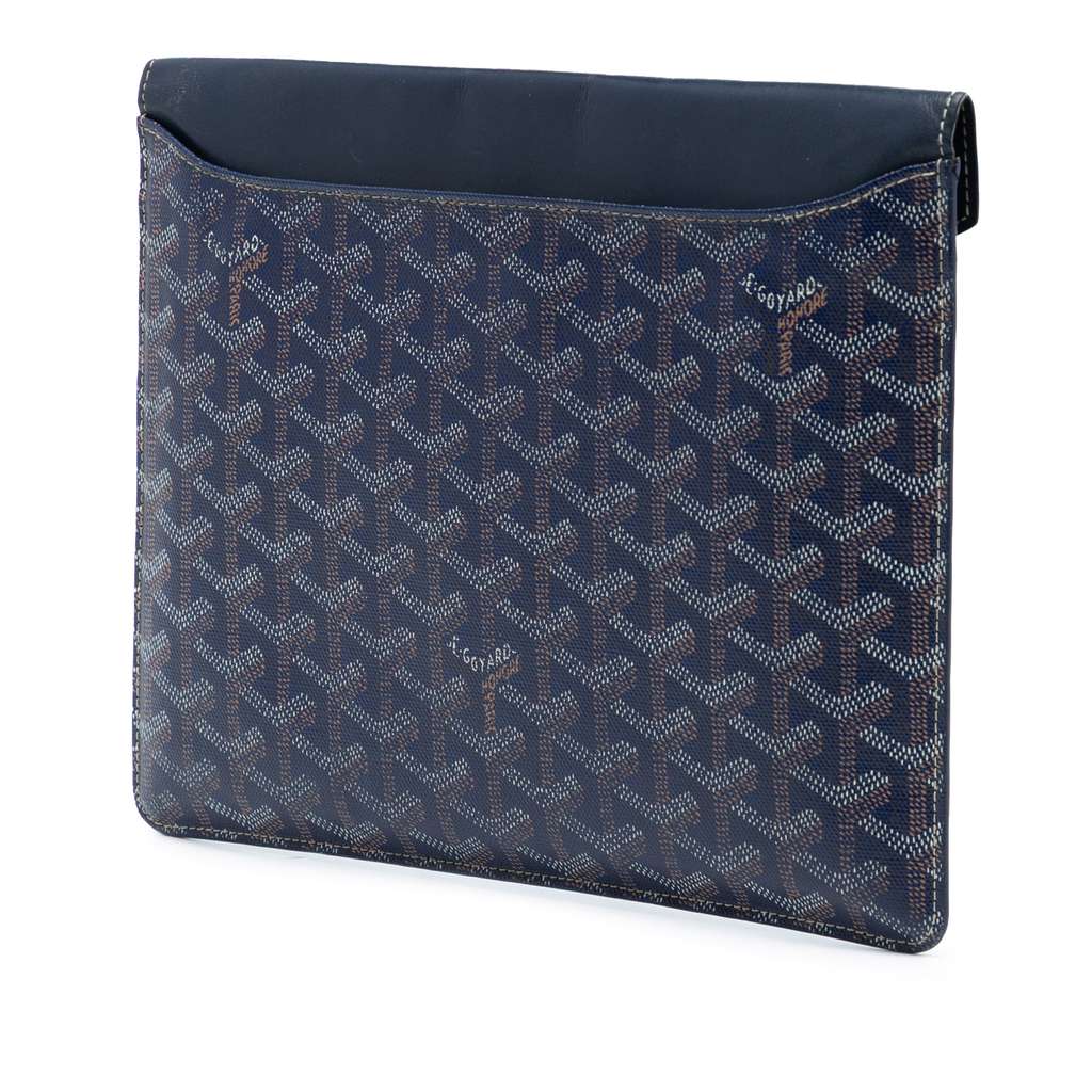 Goyard Goyardine Camondo II Blue Canvas Good condition - Back View