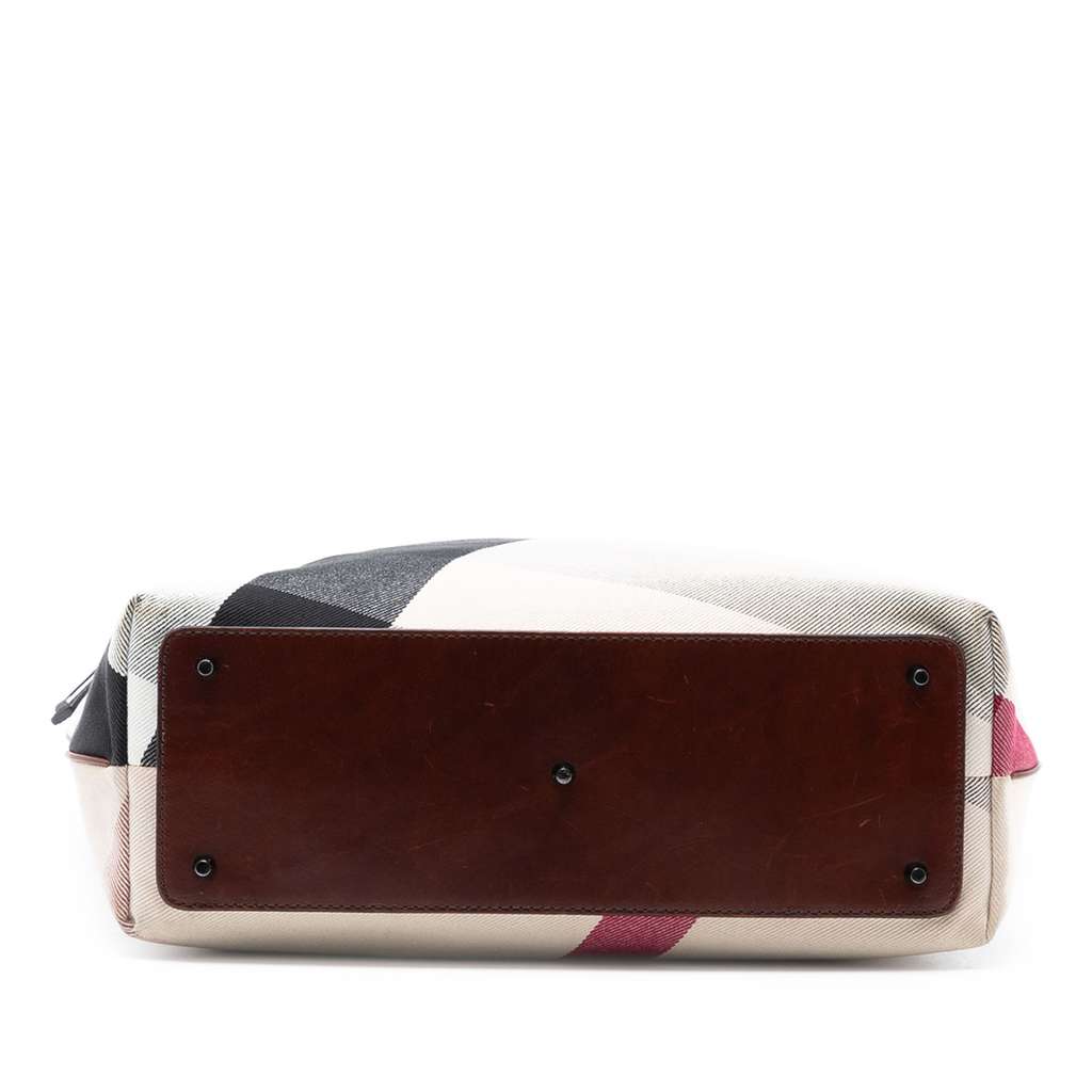 Burberry Mega Check Canvas Tote Beige Good condition - Inside View