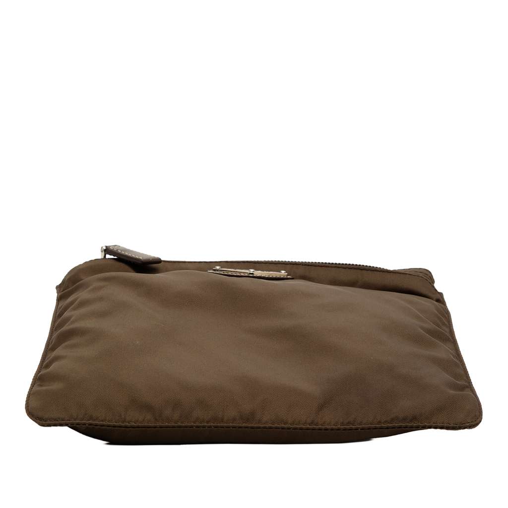 Prada Tessuto Zip Top Crossbody Brown Good condition - Inside View