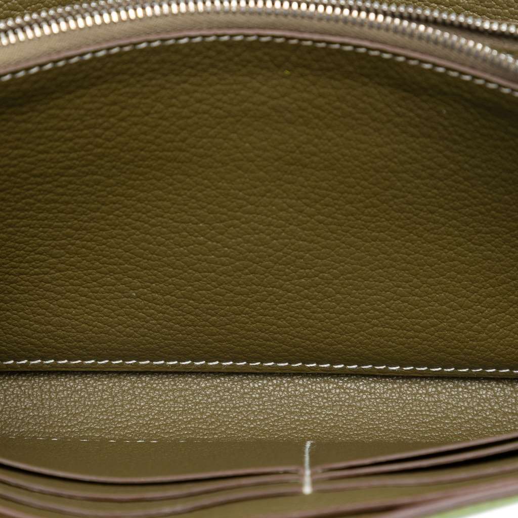 Hermès Chevre Mysore Vero Kelly Longue Wallet Green Leather Good condition - Model View