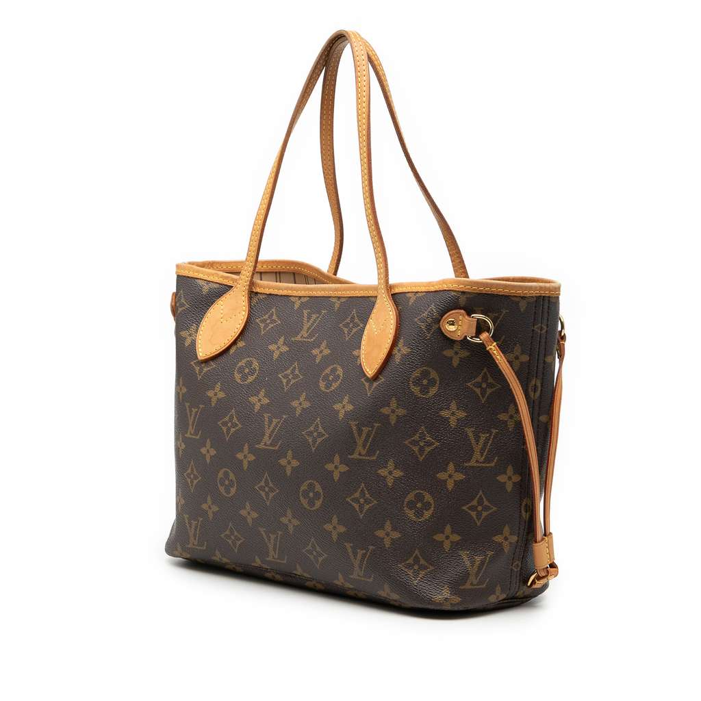 Louis Vuitton Monogram Neverfull PM Brown Fair condition - Back View