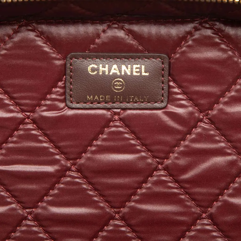 Chanel CC Quilted Lambskin Vanity Bag Black Leather Very good - Box View
