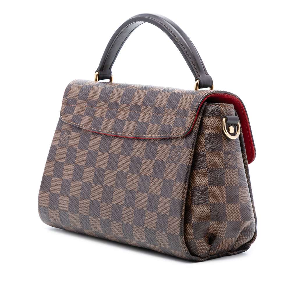 Louis Vuitton Damier Ebene Croisette Brown Good condition - Back View