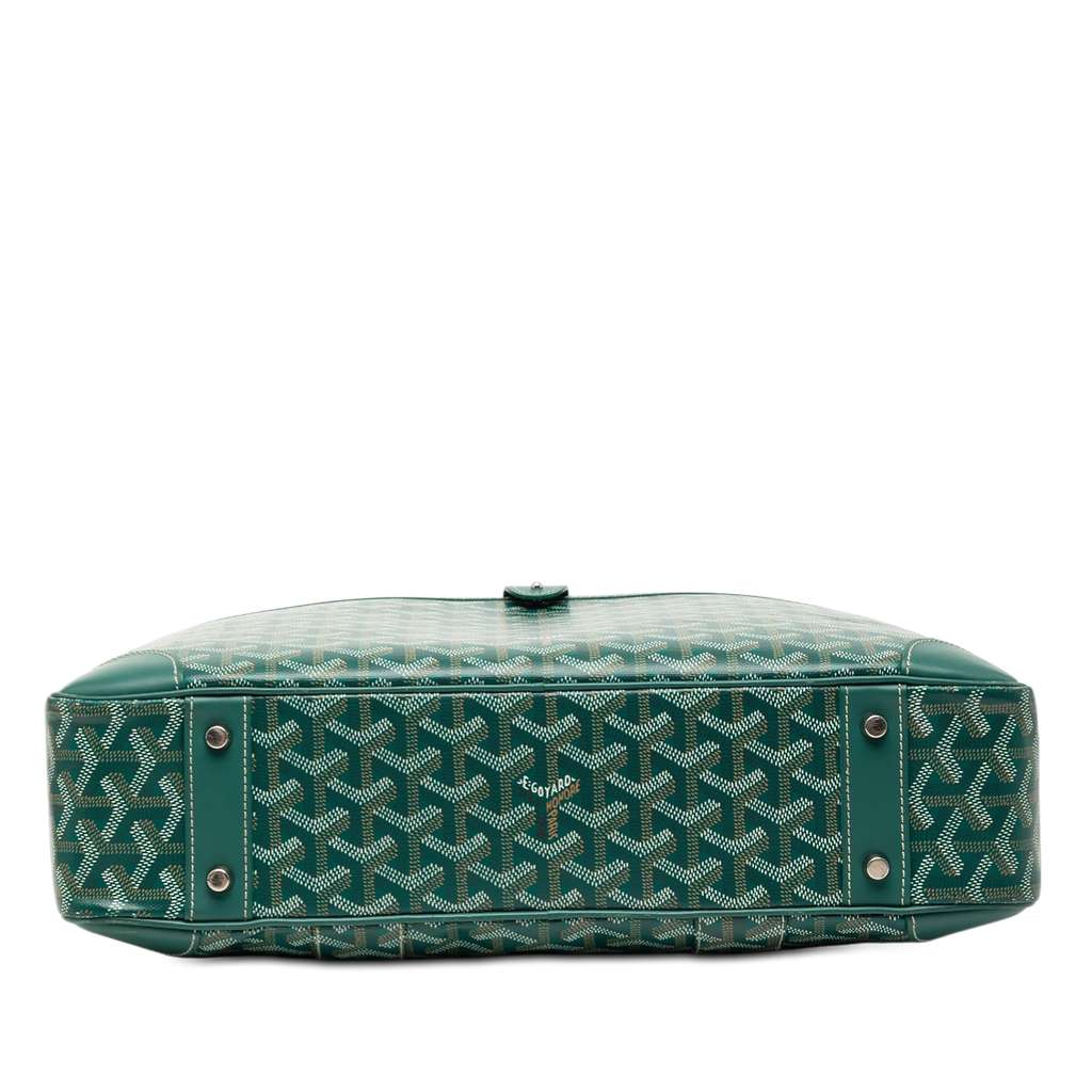 Goyard Goyardine Ambassade MM Green Canvas Good condition - Inside View