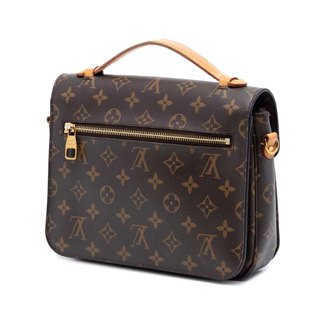 Louis Vuitton Monogram Pochette Metis Brown Good condition - Back View