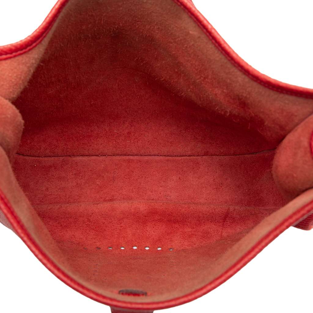 Hermès Clemence Evelyne III 29 Red Leather Good condition - Model View