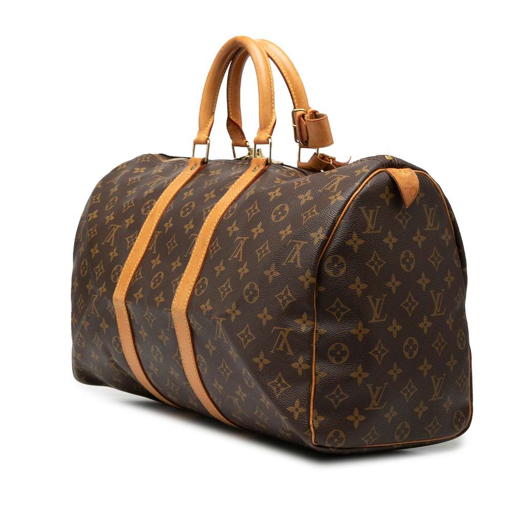 Louis Vuitton Monogram Keepall 45 Brown Good condition - Back View