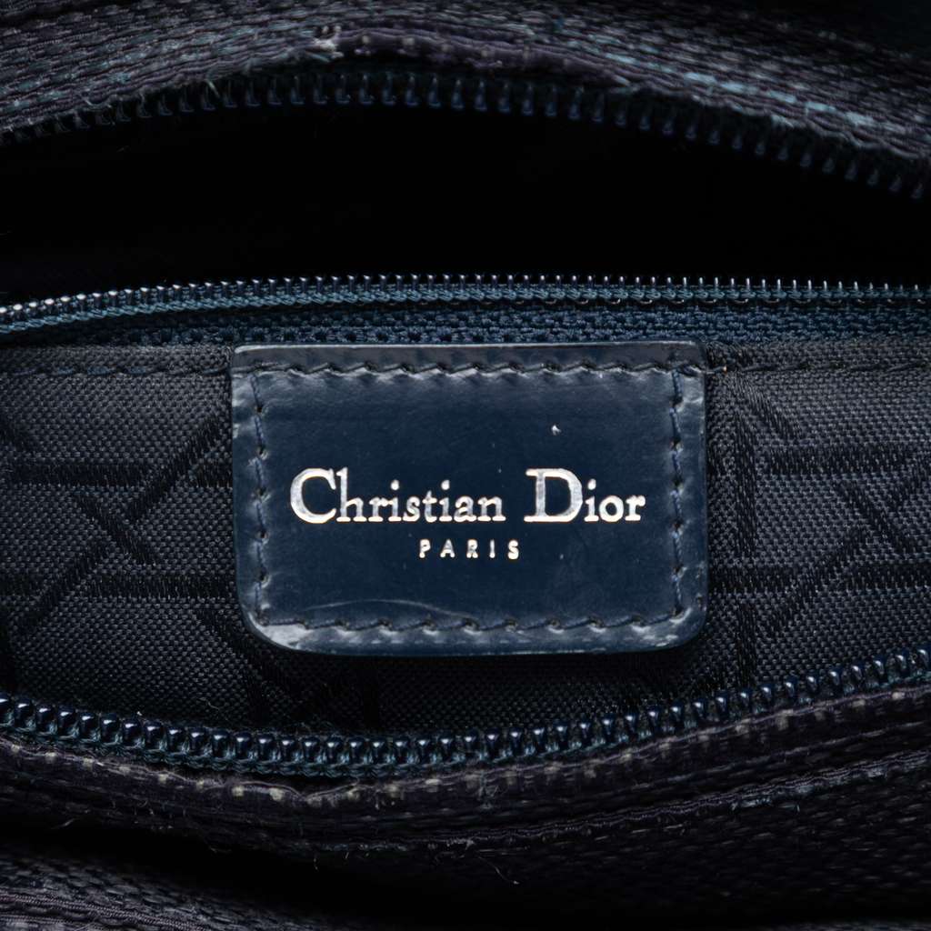 Dior Medium Nylon Lady Dior Blue Good condition - Box View