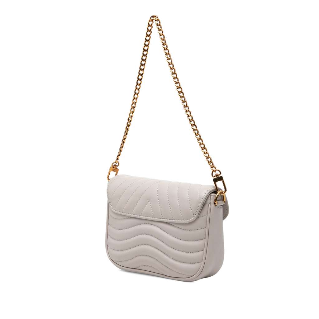 Louis Vuitton New Wave Multi Pochette Grey Leather Good condition - Back View