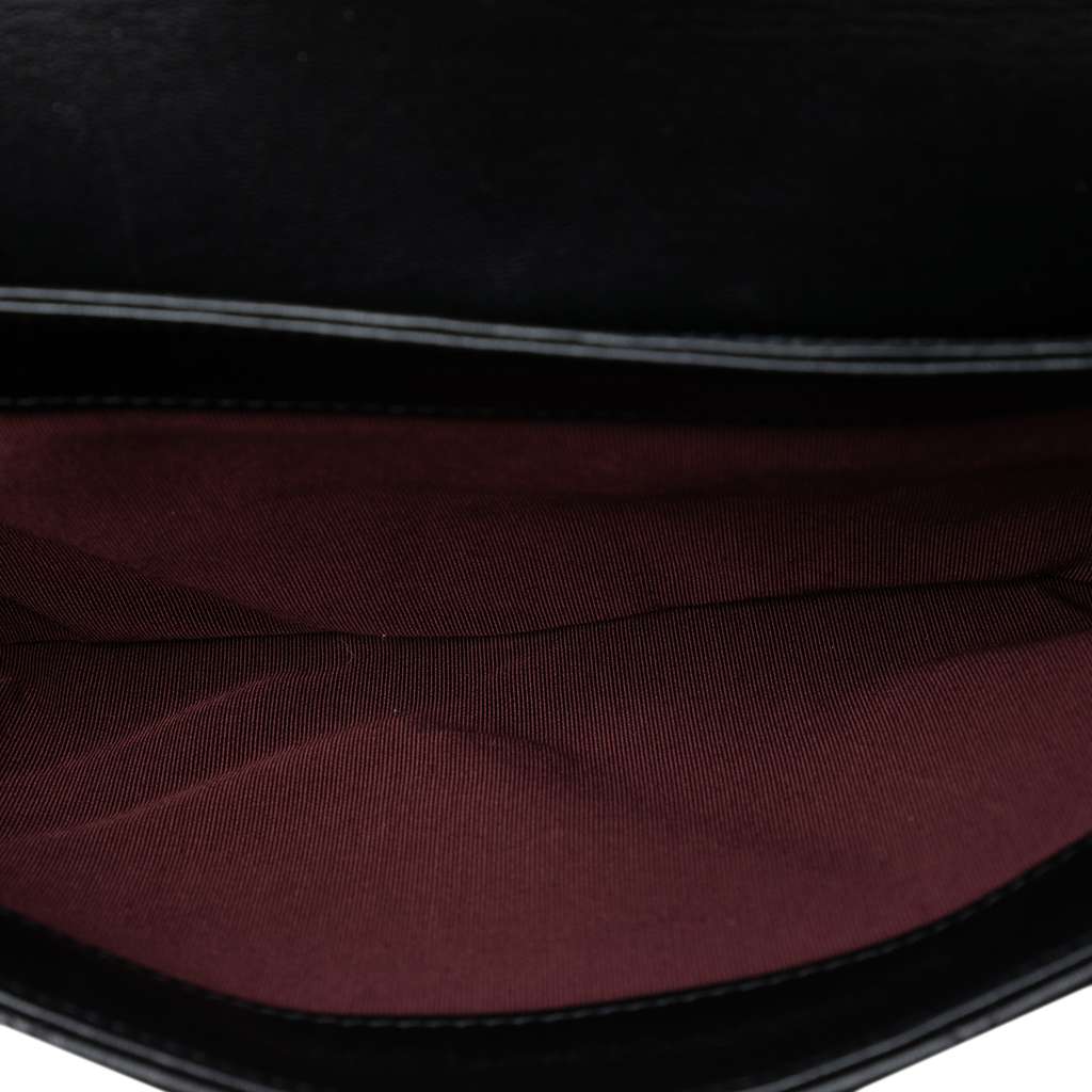 Chanel Quilted Lambskin Retro Label Shoulder Bag Black Leather Good condition - Model View