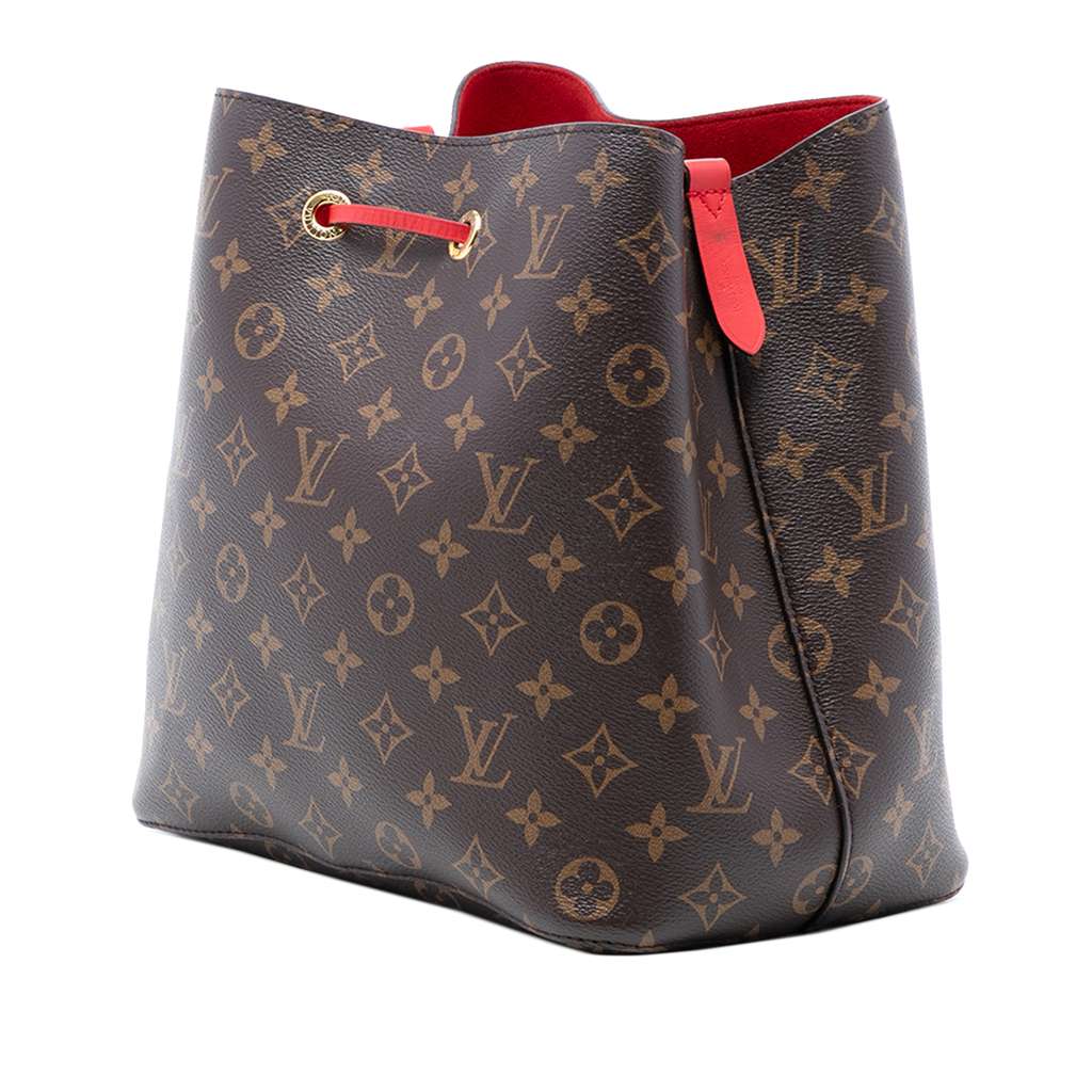 Louis Vuitton Monogram Neonoe MM Brown Good condition - Back View