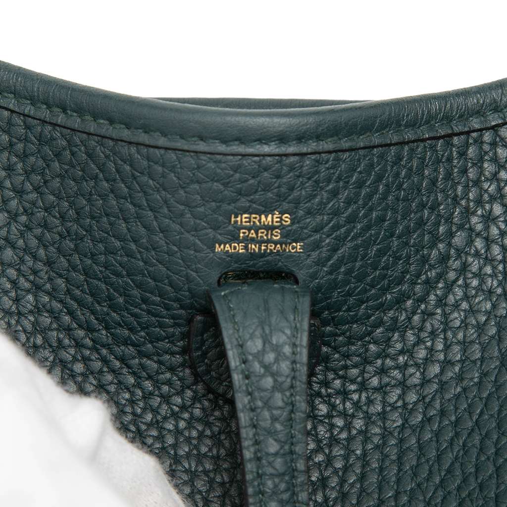 Hermès Clemence Evelyne 16 Amazone Green Leather Good condition - Box View