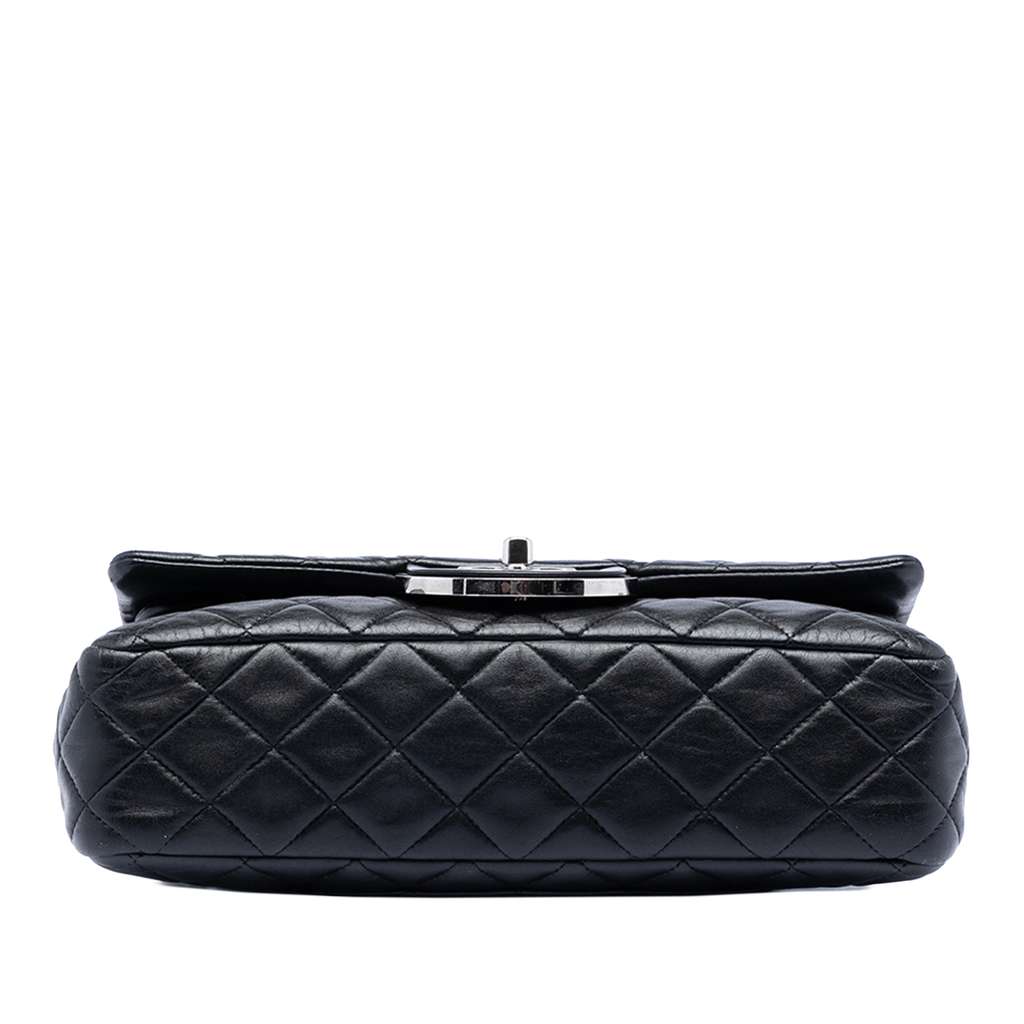 Chanel Paris Edinburgh Medium Lambskin Coco Sporran Flap Black Leather Good condition - Inside View