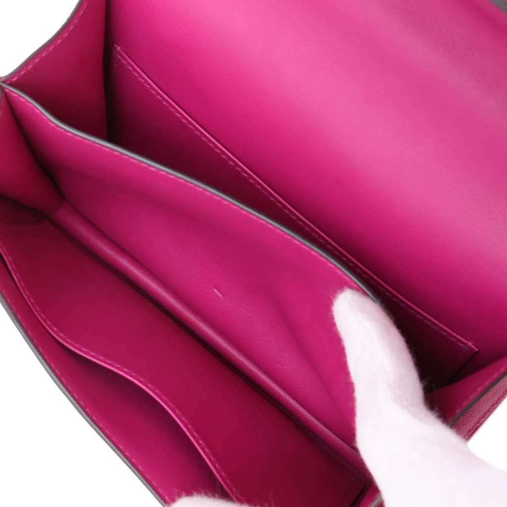 Hermès Mini Swift Constance 18 Pink Leather Good condition - Model View