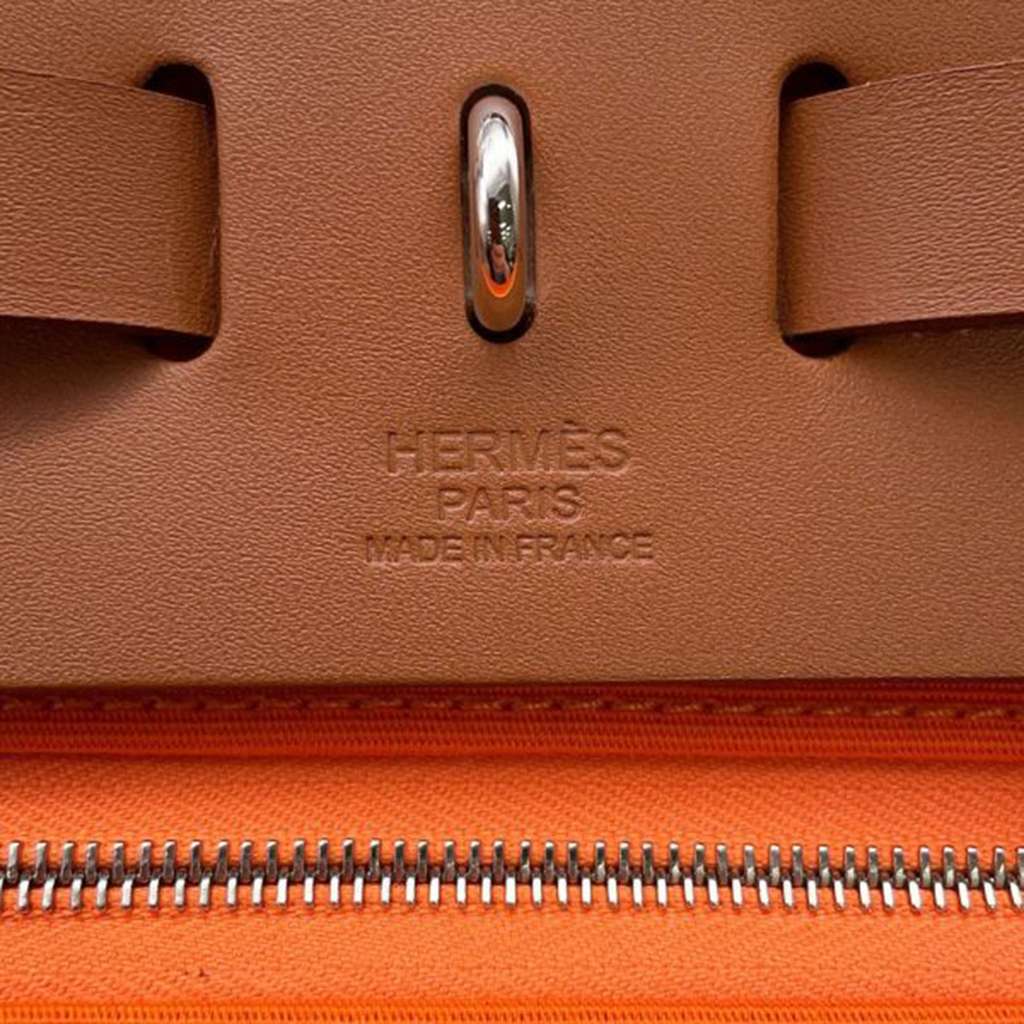 Hermès Toile Herbag Zip 31 Orange Canvas Good condition - Box View