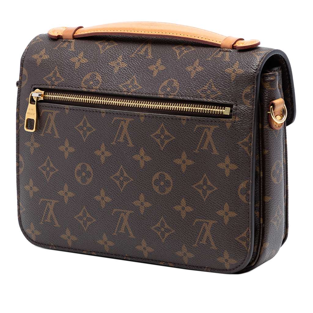 Louis Vuitton Monogram Pochette Metis Brown Good condition - Back View