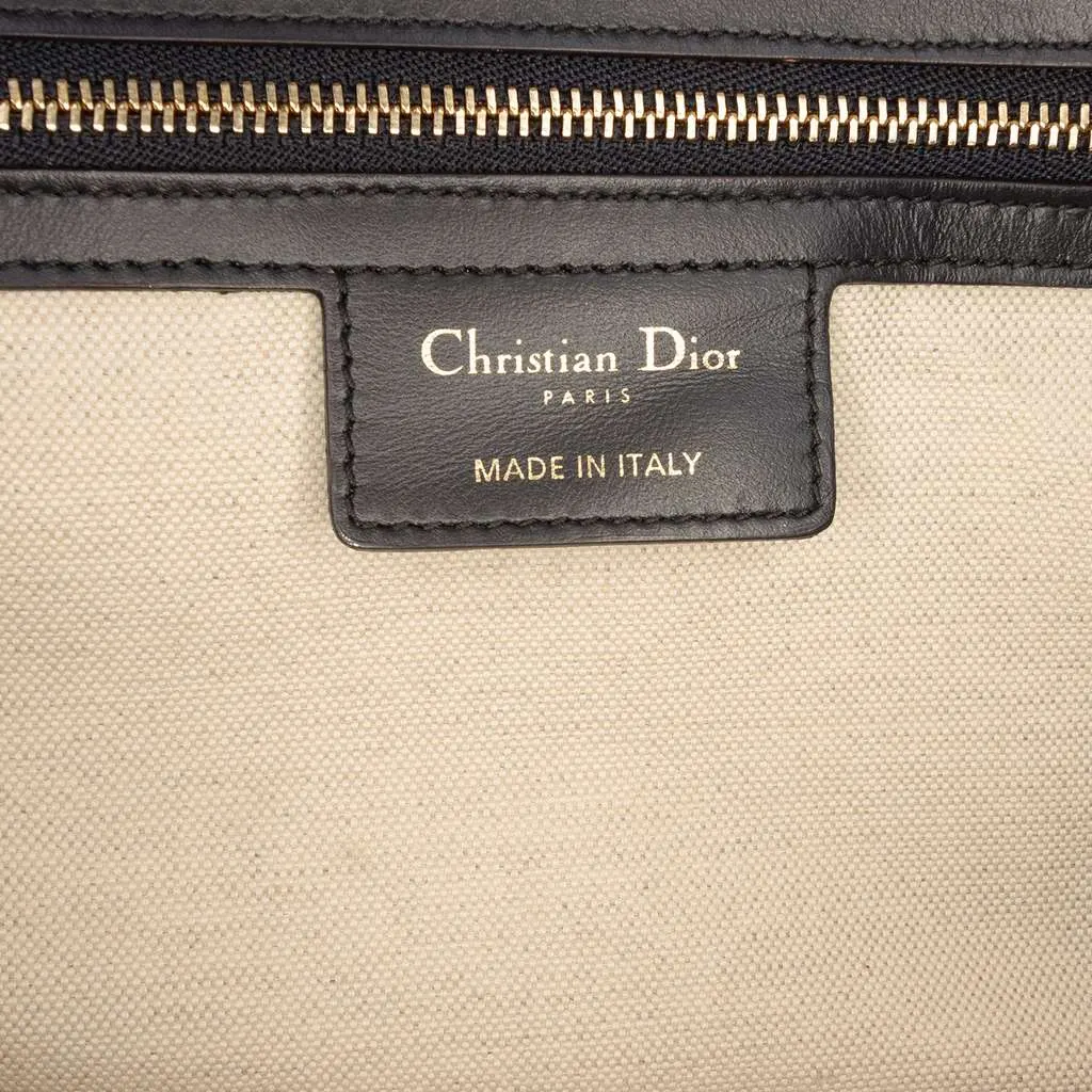 Dior Medium Leather Dior Vibe Zip Bowling Bag Black Leather Very good - Box View