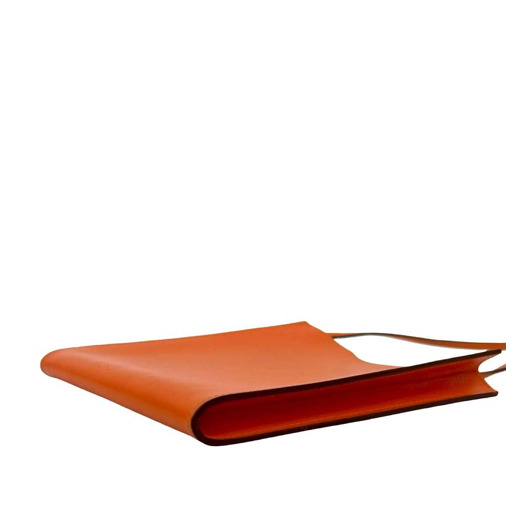 Hermès Box Calf Onimaitou Pochette Orange Leather Good condition - Box View
