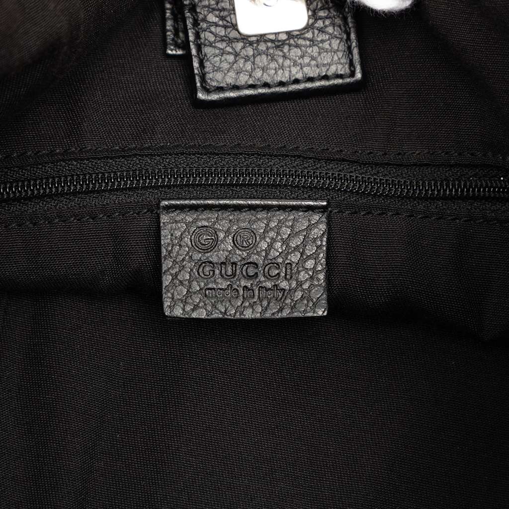 Gucci GG Denim Abbey D Ring Convertible Tote Black Denim Good condition - Box View